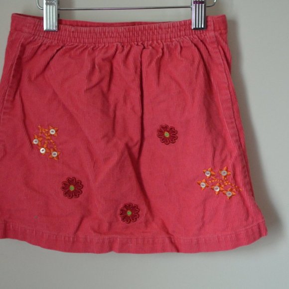 Lands End Girls 5 Pull On Fun Detail Pink Skort - Picture 4 of 7